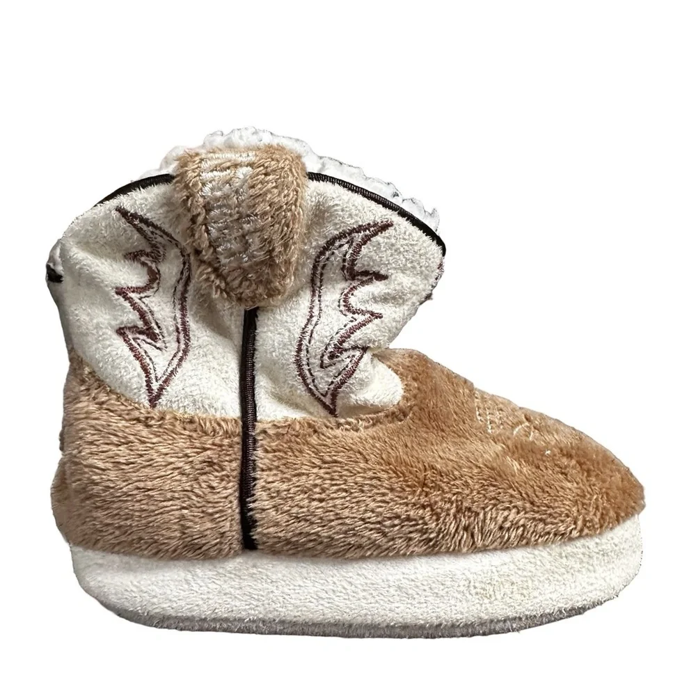 Cowboy Kickers Cowboy Sherpa Boots Size 2 Baby Unisex Warm Slippers Slip On